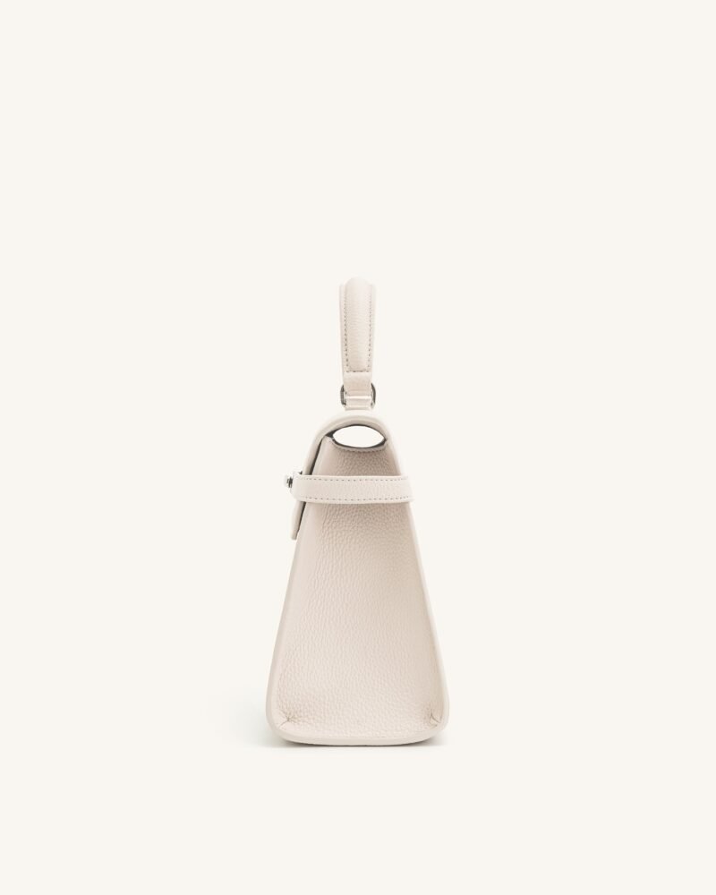 Elise Large Top Handle Bag - White - Image 4
