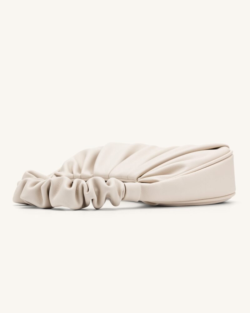 Gabbi Ruched Hobo Handbag - Ivory - Image 5