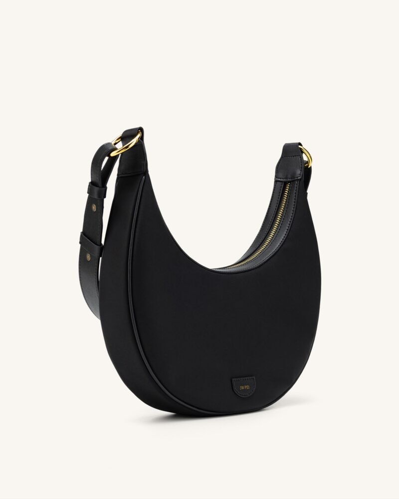 Carly Nylon Saddle Bag - Black - Image 3