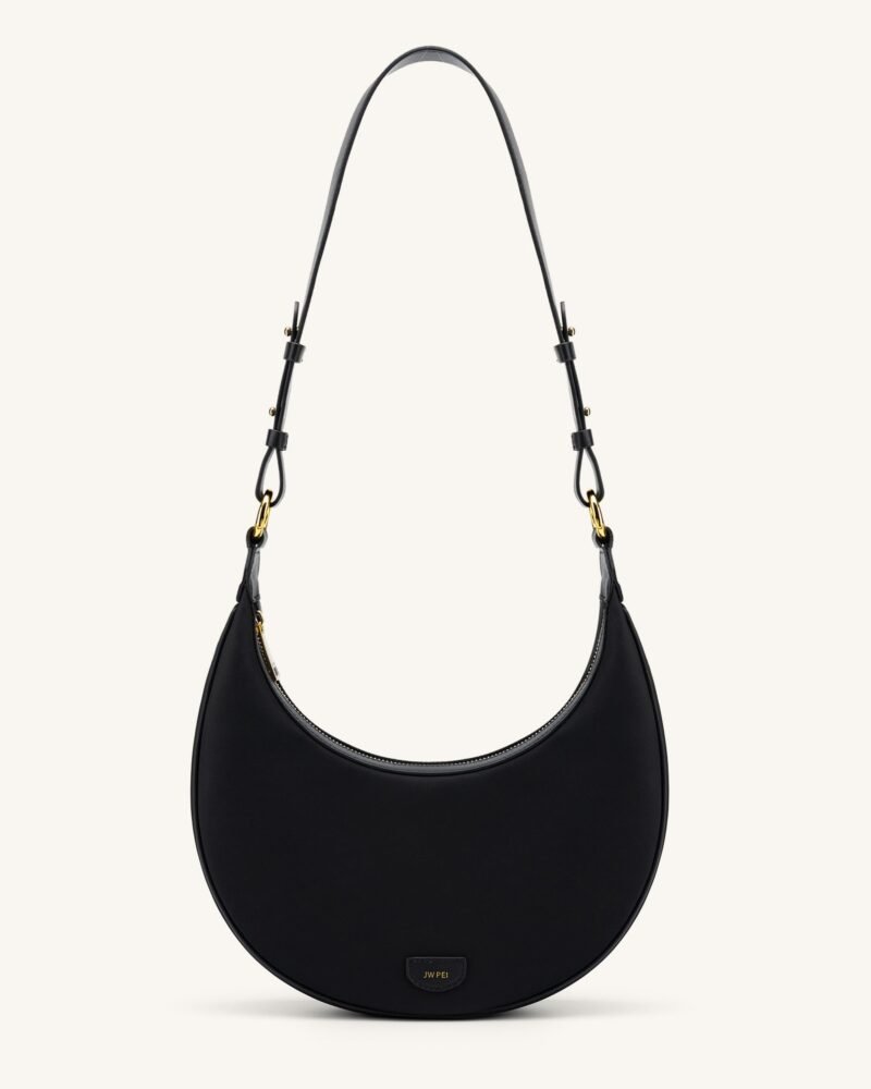 Carly Nylon Saddle Bag - Black - Image 1