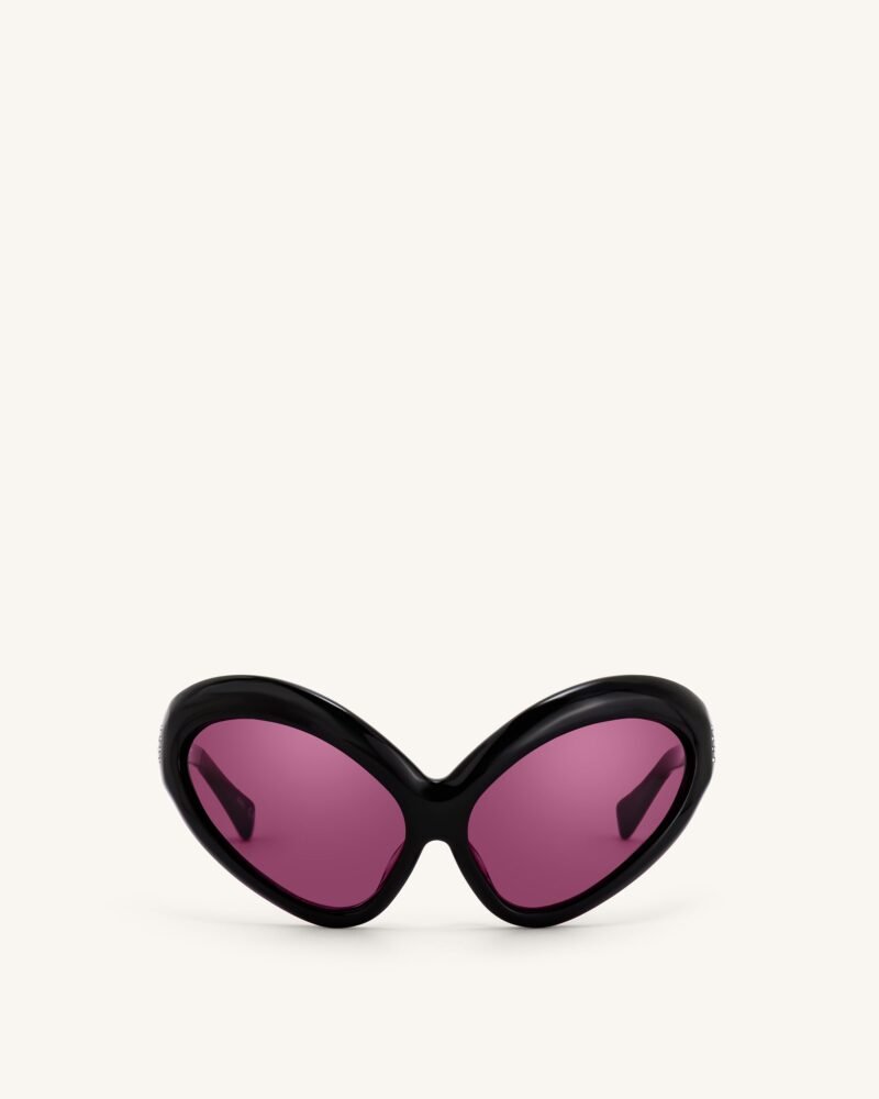 Quorra Cateye Sunglasses - Black - Image 1
