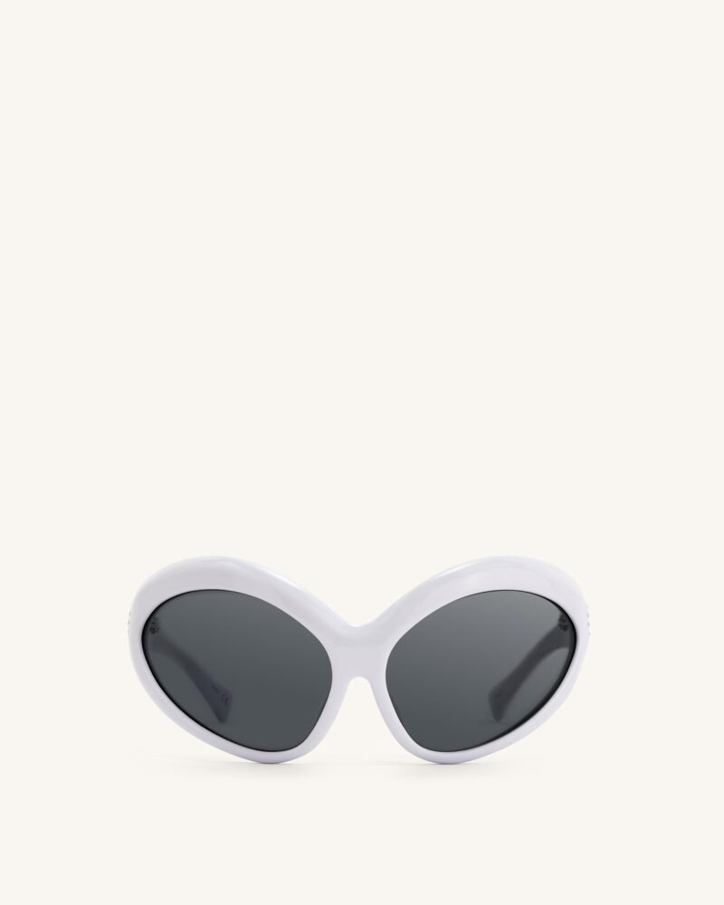 Quorra Cateye Sunglasses - White - Image 1