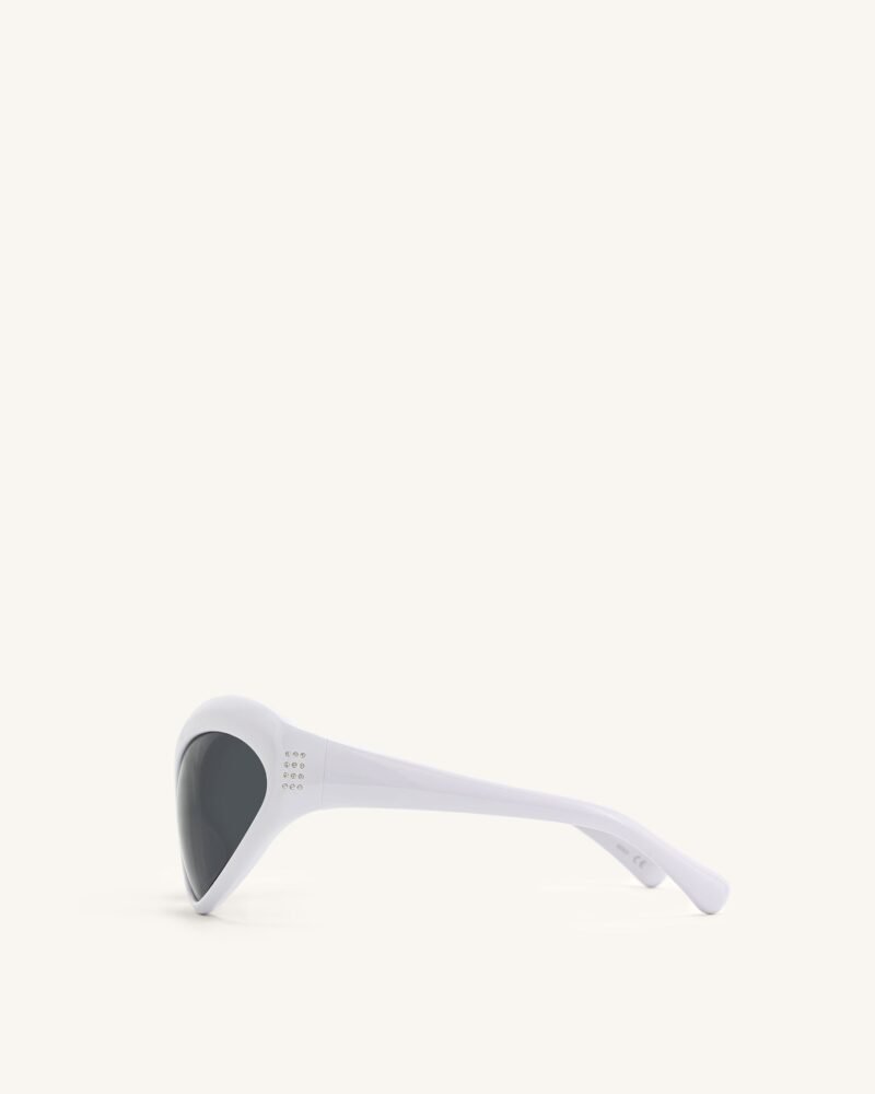 Quorra Cateye Sunglasses - White - Image 3