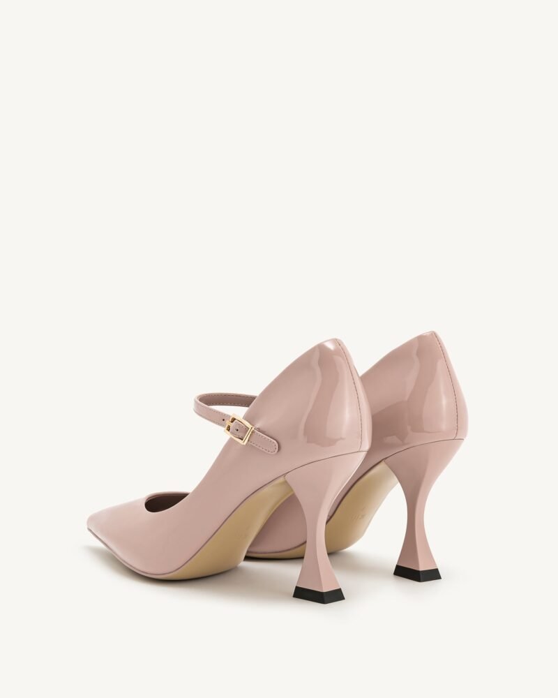 Thalina Patent Leather Pumps - Dusty Pink - Image 4