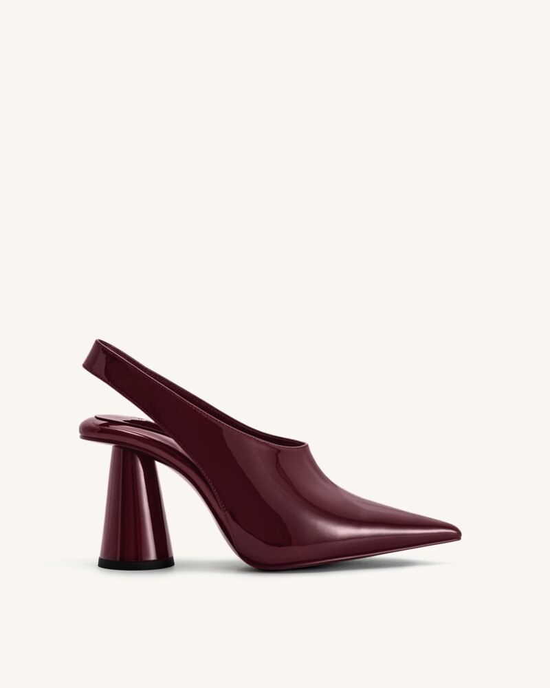 Vivovr High Heel Pumps - Burgundy - Image 1