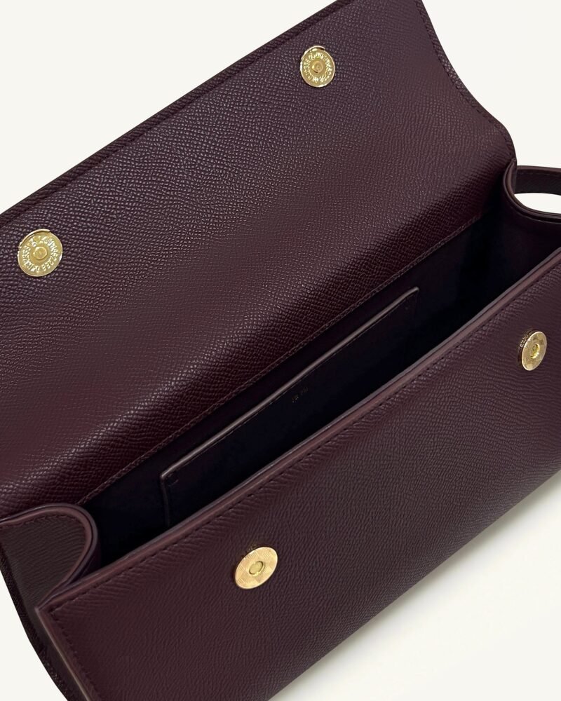 Keyla Top Handle Bag - Deep Burgundy - Image 4