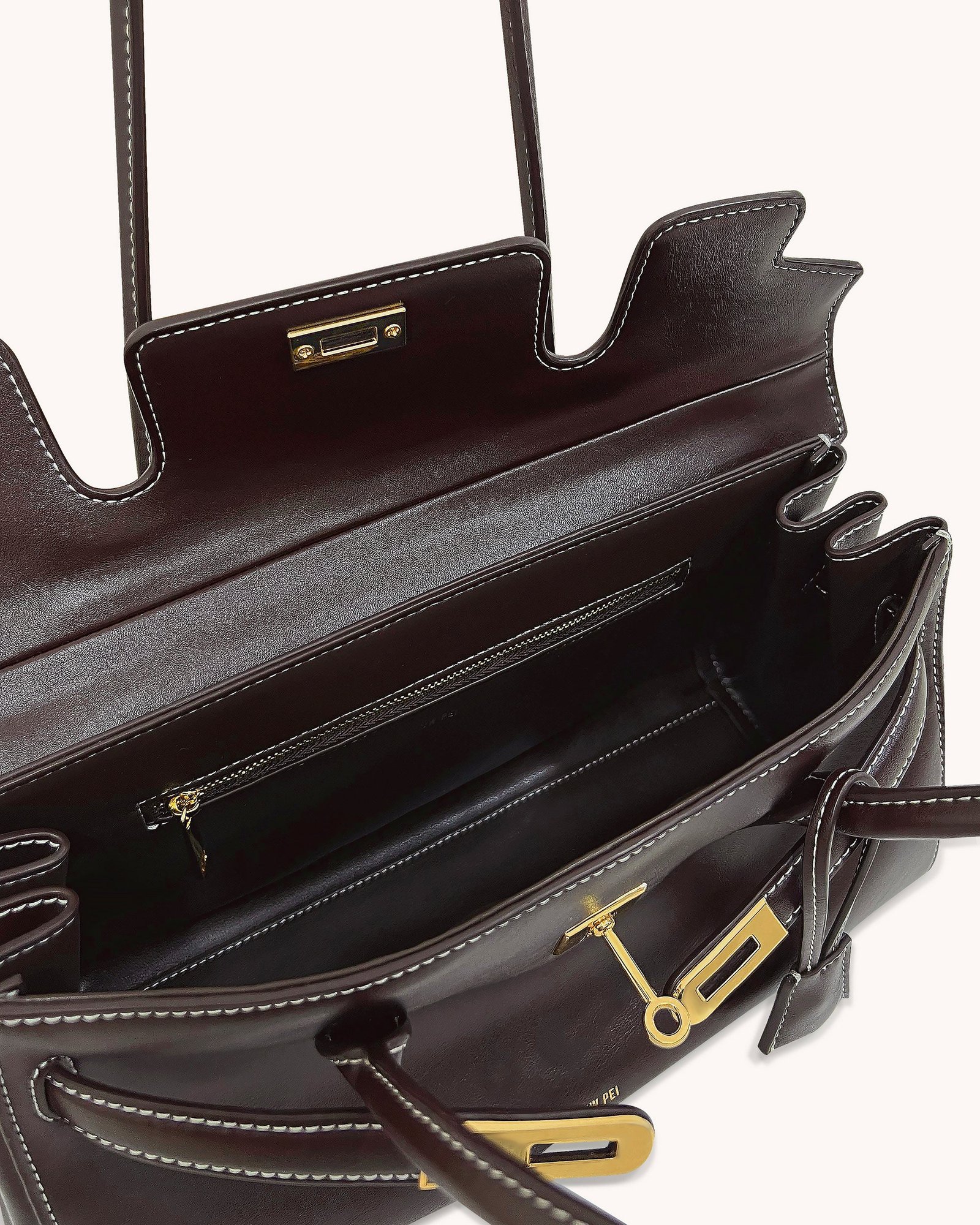 4_c657ca40-42b6-43bf-b3f4-4ad3cab9d630 Yara Shoulder Bag - Dark Brown - Image 4