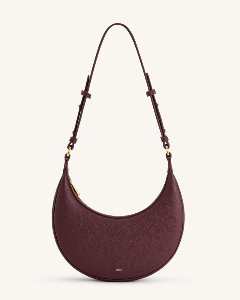 Carly Medium Shoulder Bag - Deep Claret - Image 1