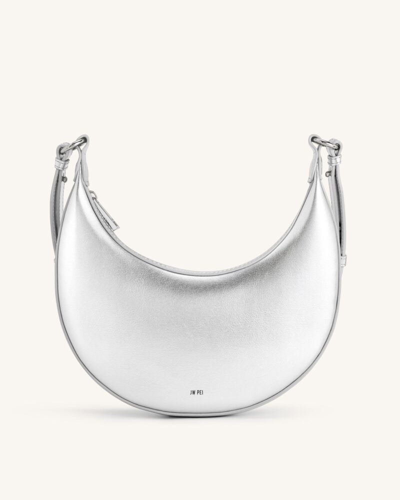 Carly Medium Shoulder Bag - Silver - Image 3