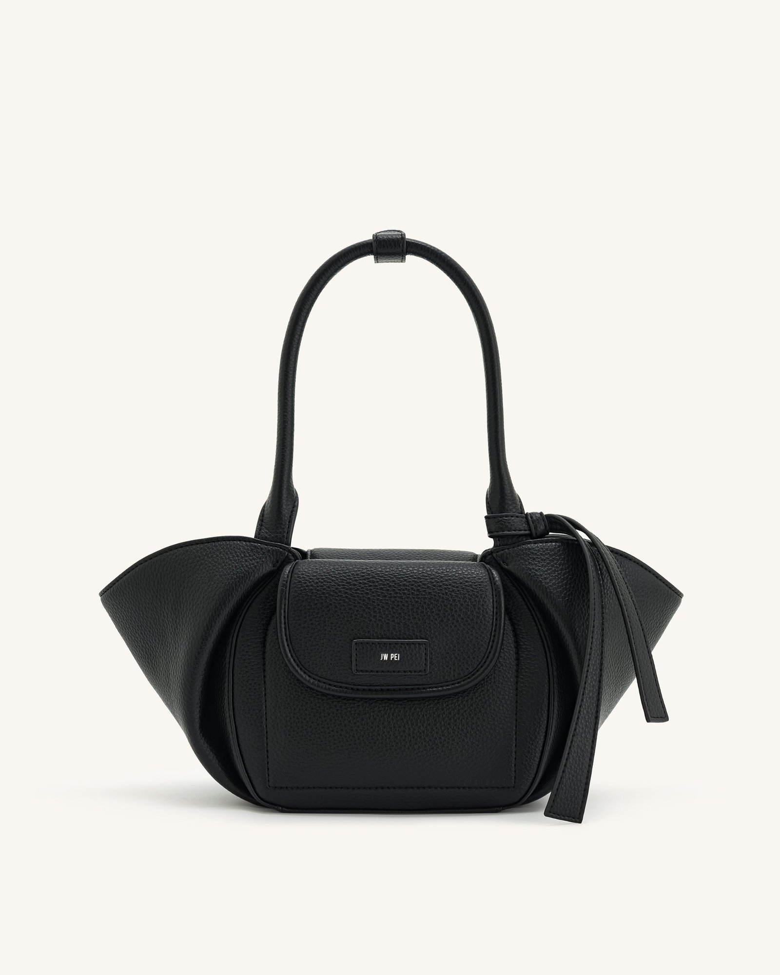 5S198-1-FRONT_fa23f6aa-4876-41ad-a35c-45387c8ade05 Zoey Pockets Shoulder Bag - Black - Image 1