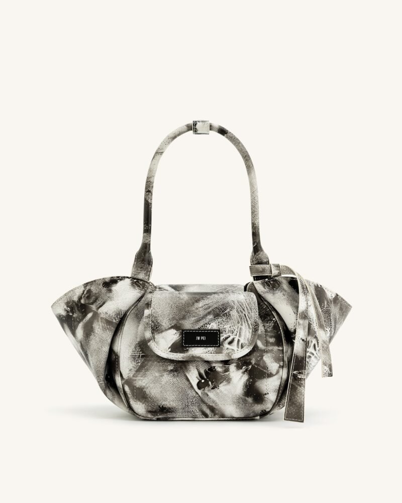 Zoey Pockets Shoulder Bag - White - Image 1
