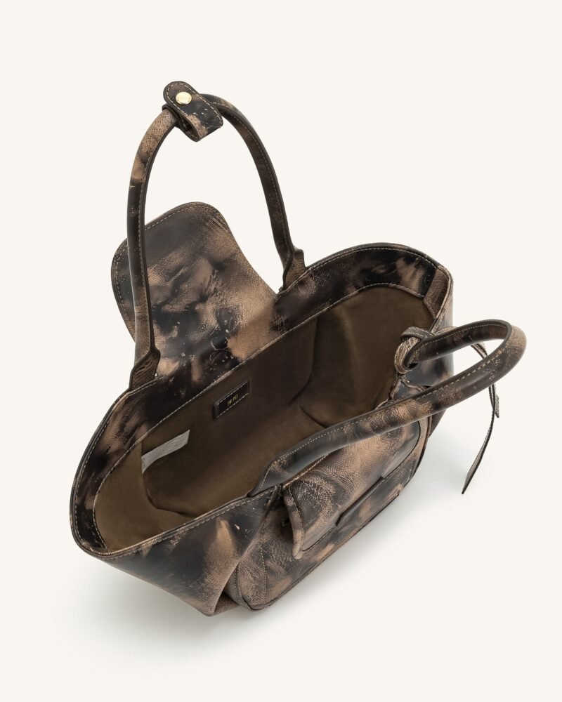 Zoey Pockets Shoulder Bag - Brown - Image 4