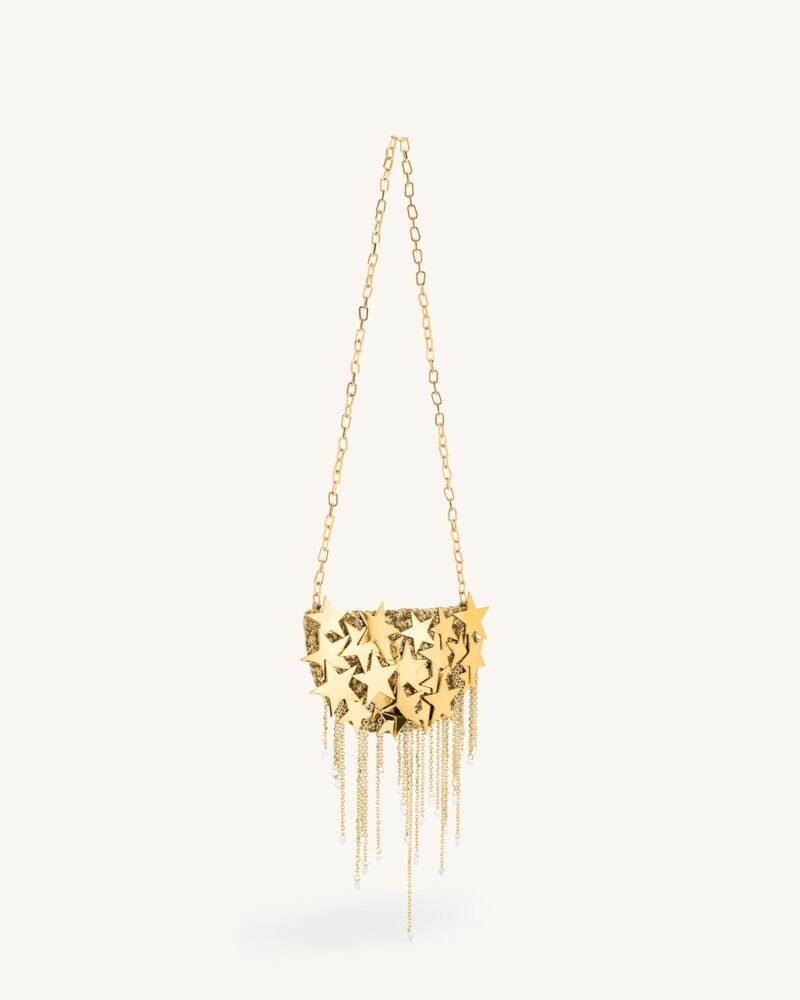 Anika Star-Embellished Chain Bag - Gold - Image 3