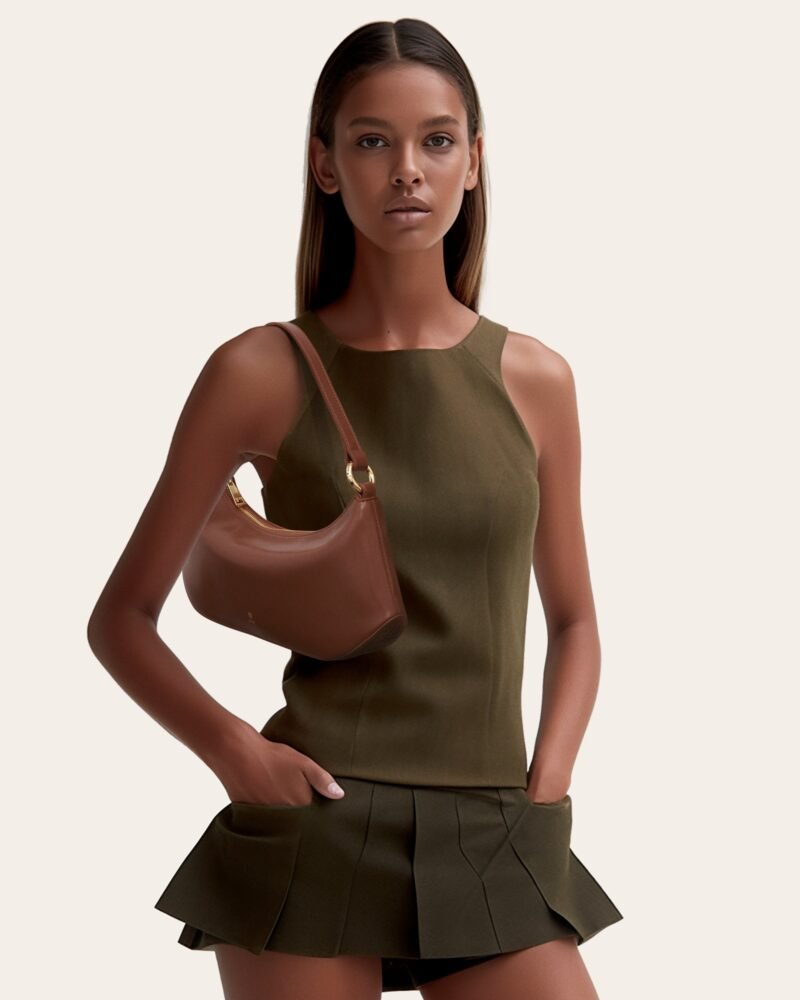 Lily Shoulder Bag - Brown - Image 2