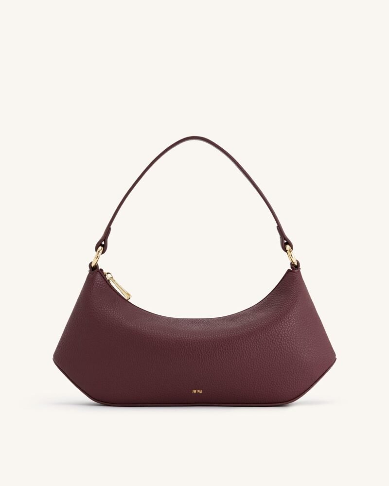 Lily Shoulder Bag - Deep Claret - Image 1