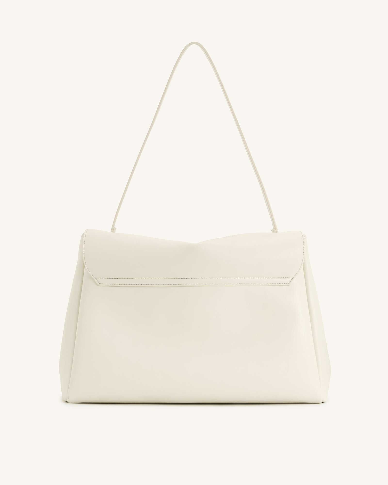 5S258-2-BACK Hilary Shoulder Bag - White - Image 3