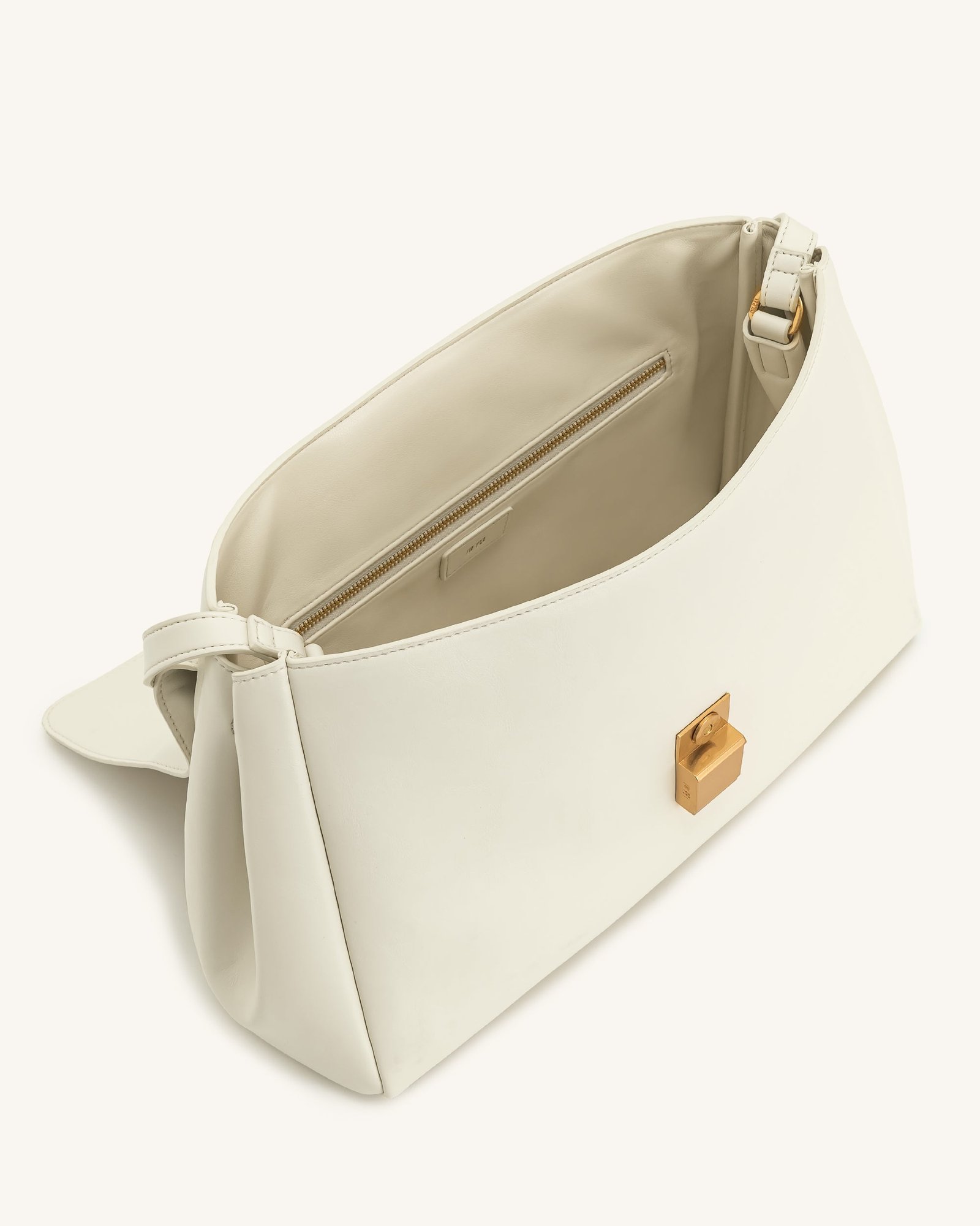 5S258-2-INSIDE Hilary Shoulder Bag - White - Image 4