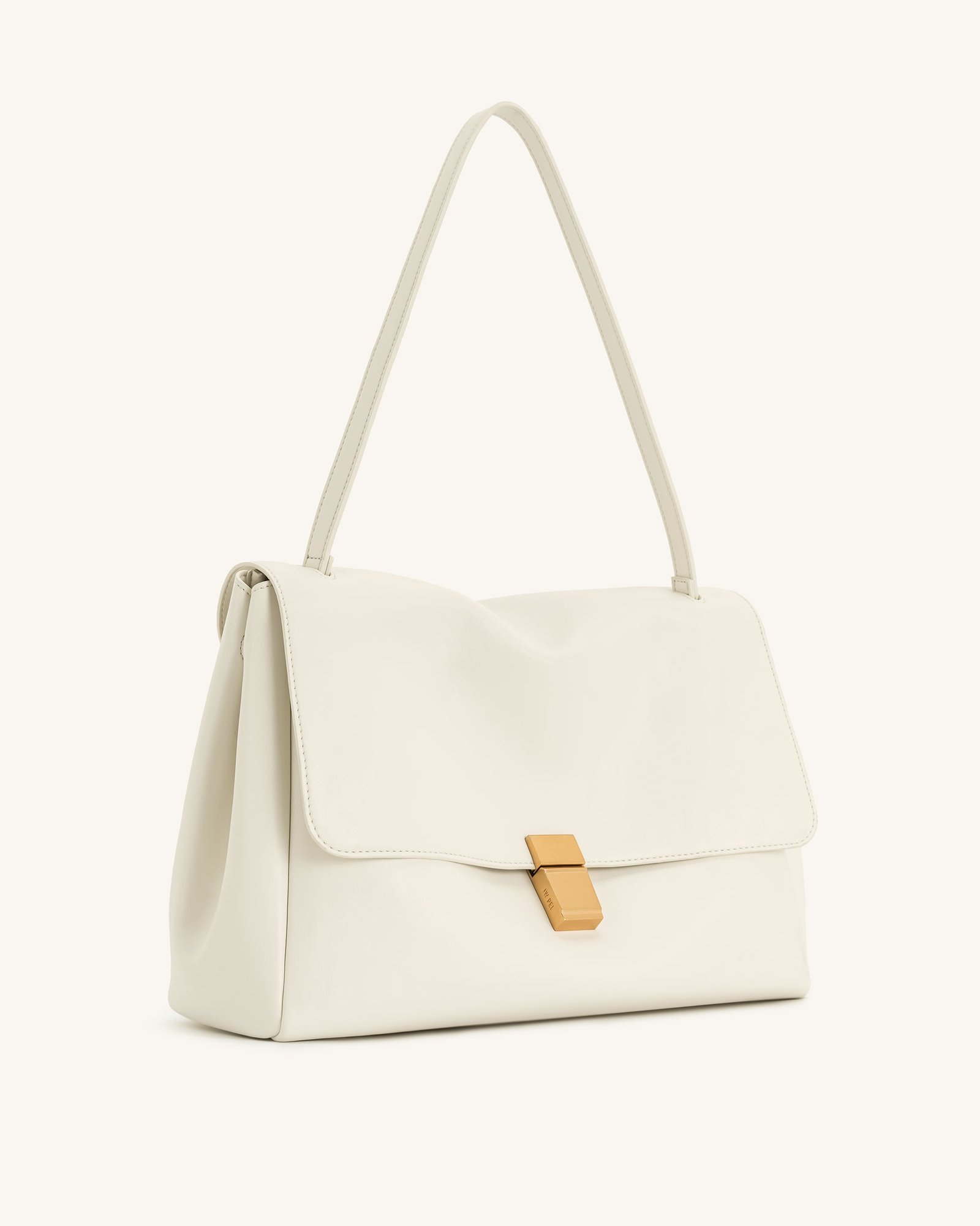 5S258-2-SIDE Hilary Shoulder Bag - White - Image 2