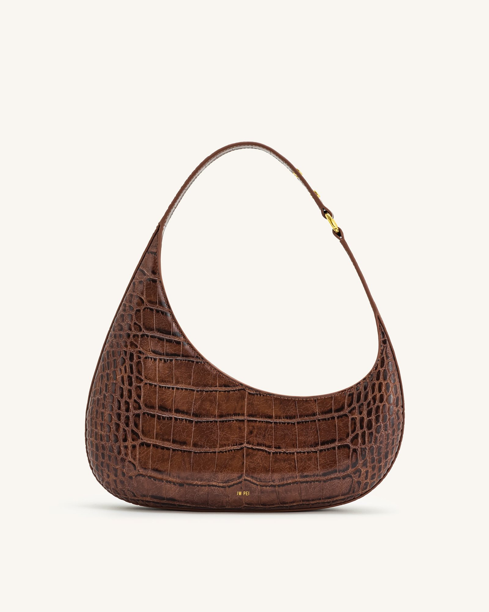 5S61-31-FRONT_84951c74-0f74-4f1d-ae45-0908ad549cdf Harlee Shoulder Bag - Brown Croc - Image 1