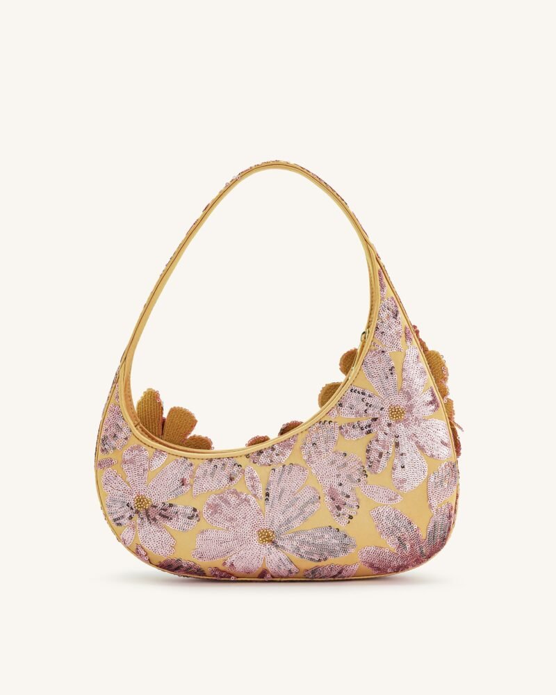 Harlee Sequin Shoulder Bag - Pink - Image 3