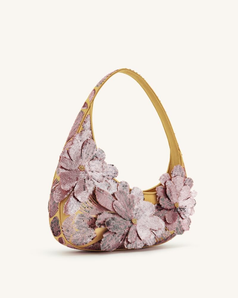 Harlee Sequin Shoulder Bag - Pink - Image 2