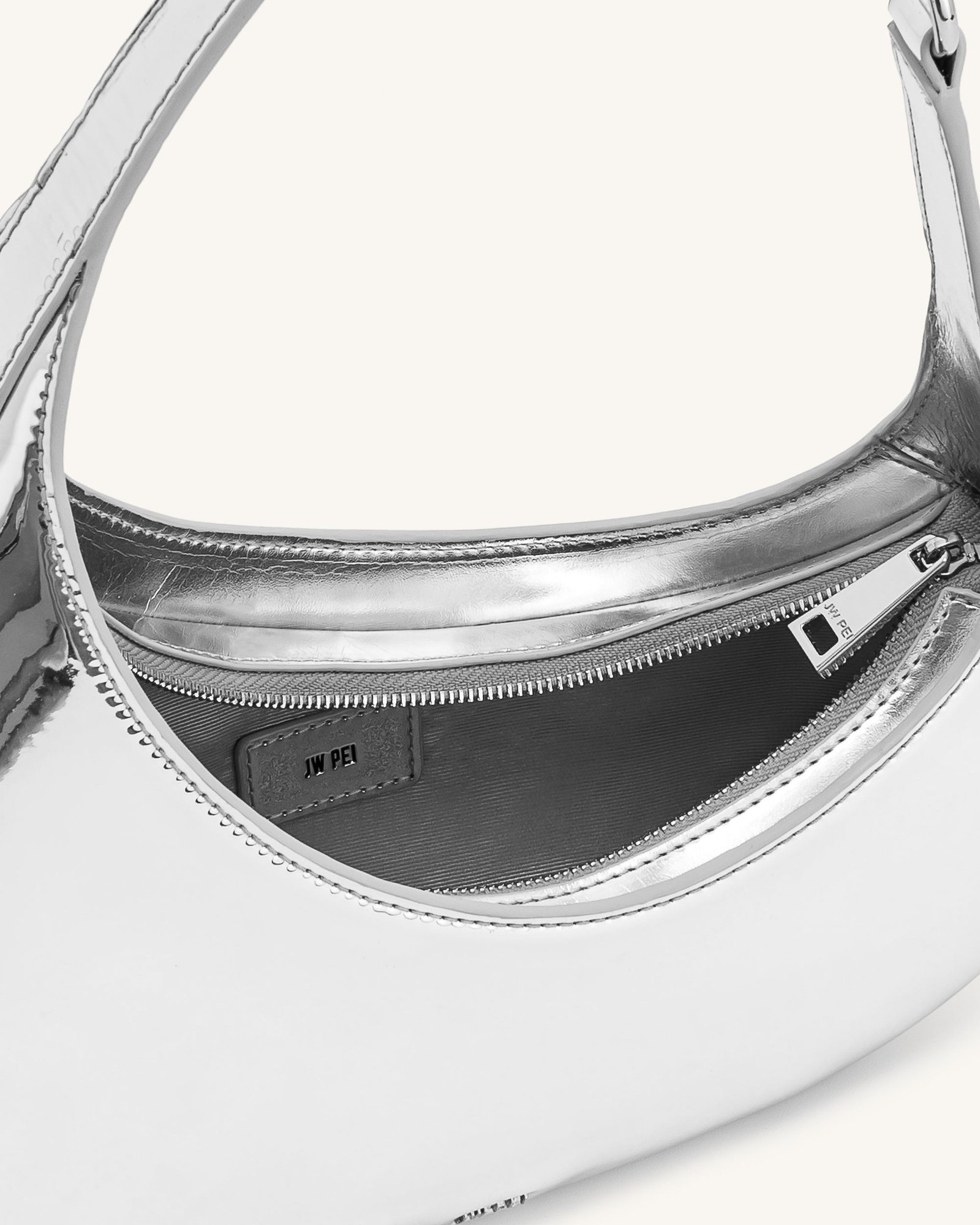 5S61-91-INSIDE_17db9c63-7fe8-45bc-90d7-3f9e21799753 Harlee Shoulder Bag - Silver - Image 4