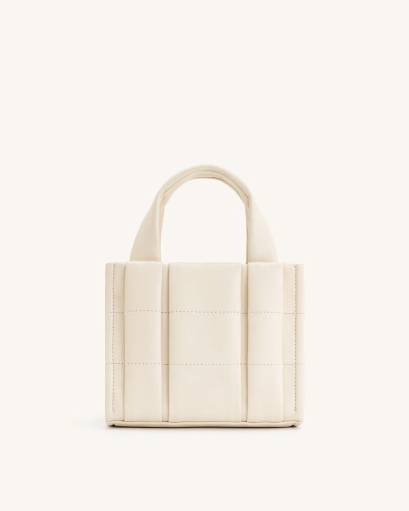 Freya Mini Tote Bag - White - Image 3