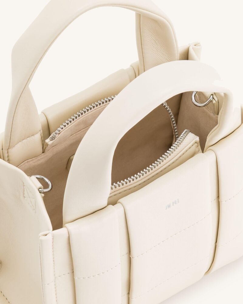 Freya Mini Tote Bag - White - Image 4