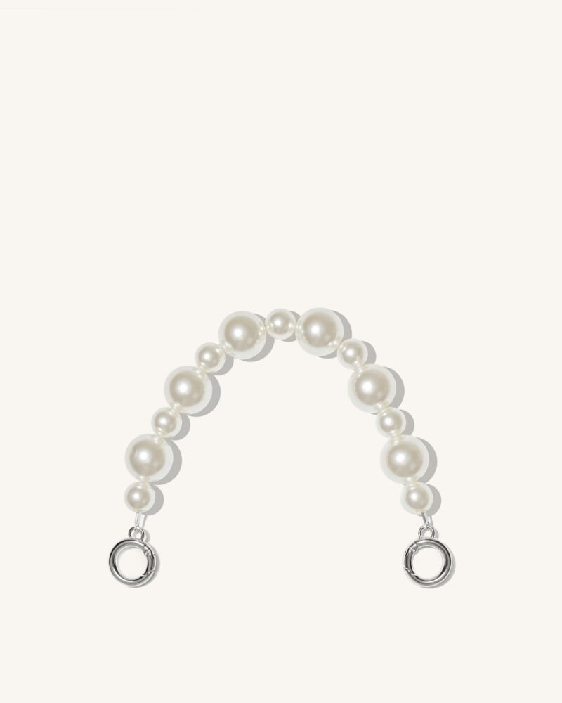 Anna Faux Pearl Chain - Silver - Image 1