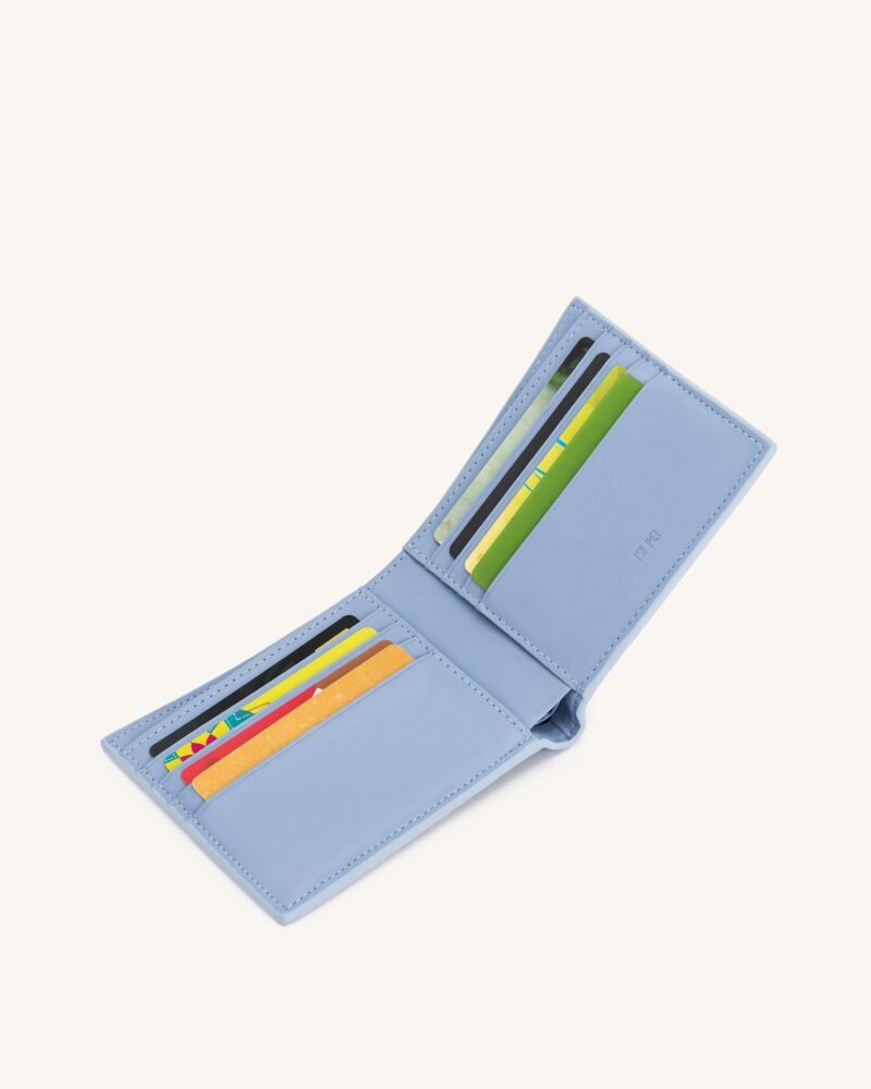 Afra Denim Embossed Wallet - Blue - Image 2