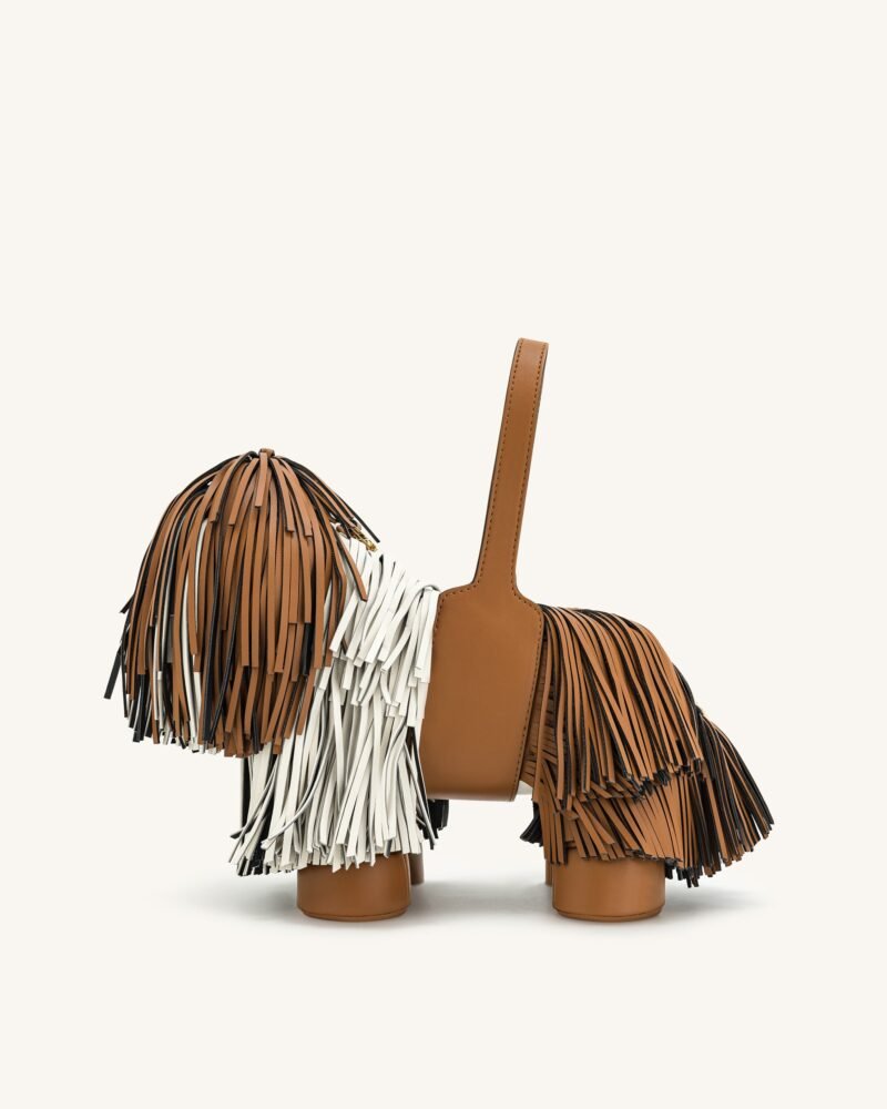 Nita Puppy Shape Handbag - Brown - Image 2