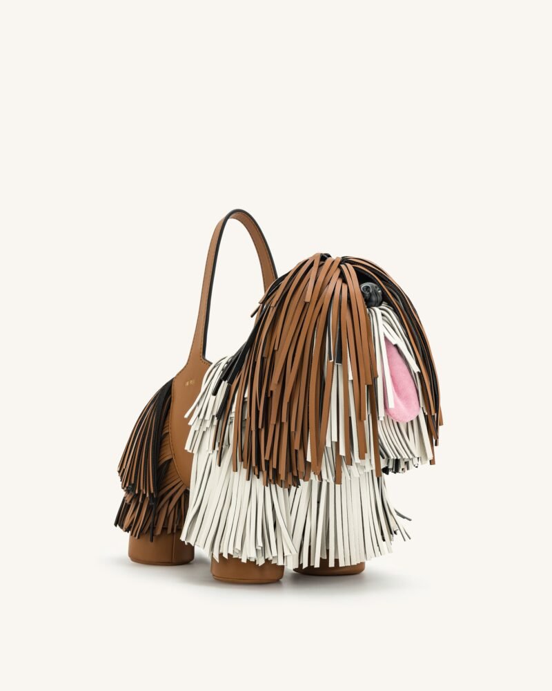 Nita Puppy Shape Handbag - Brown - Image 1
