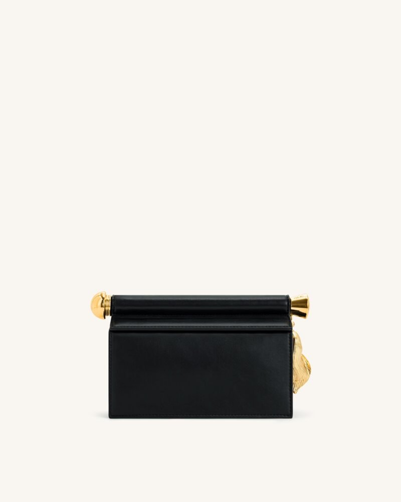 Holly Metal Pendant Embellished Clutch - Black - Image 3