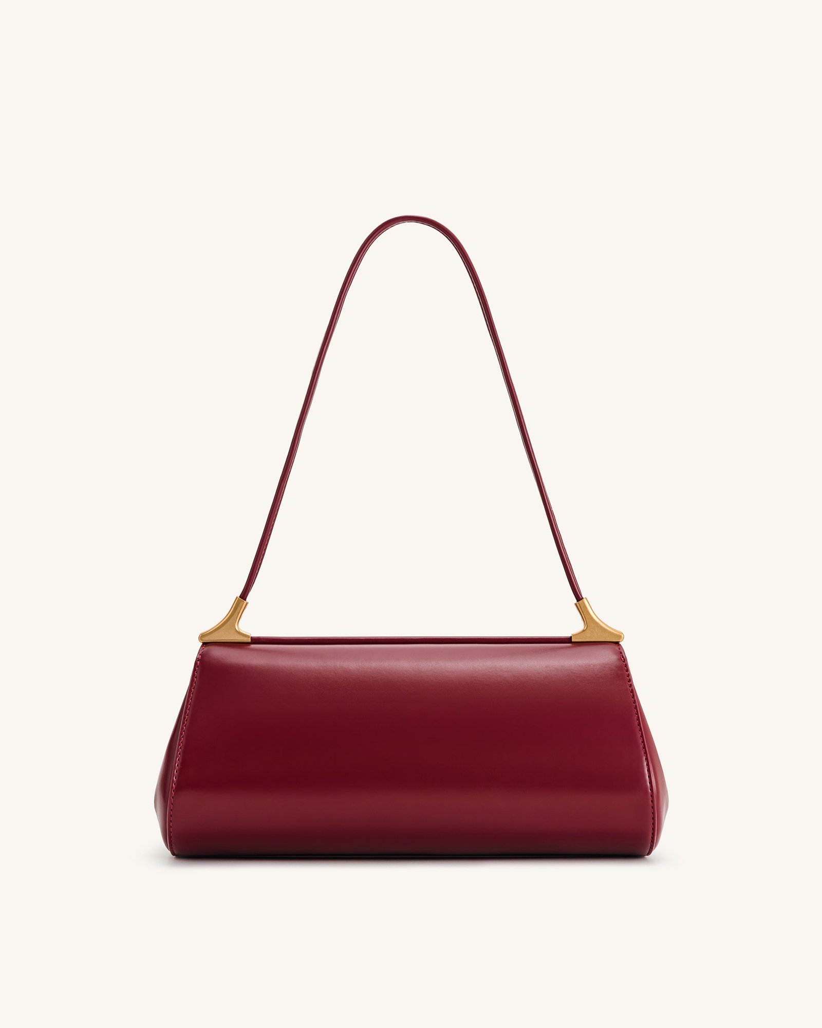 7C66-4-BACK Eloise Shoulder Bag - Burgundy - Image 3