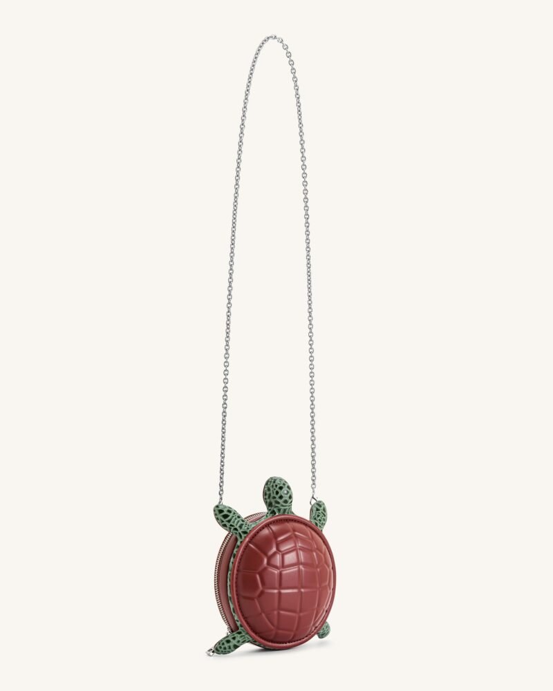 Ava Turtle Shape Handbag - Brown - Image 2