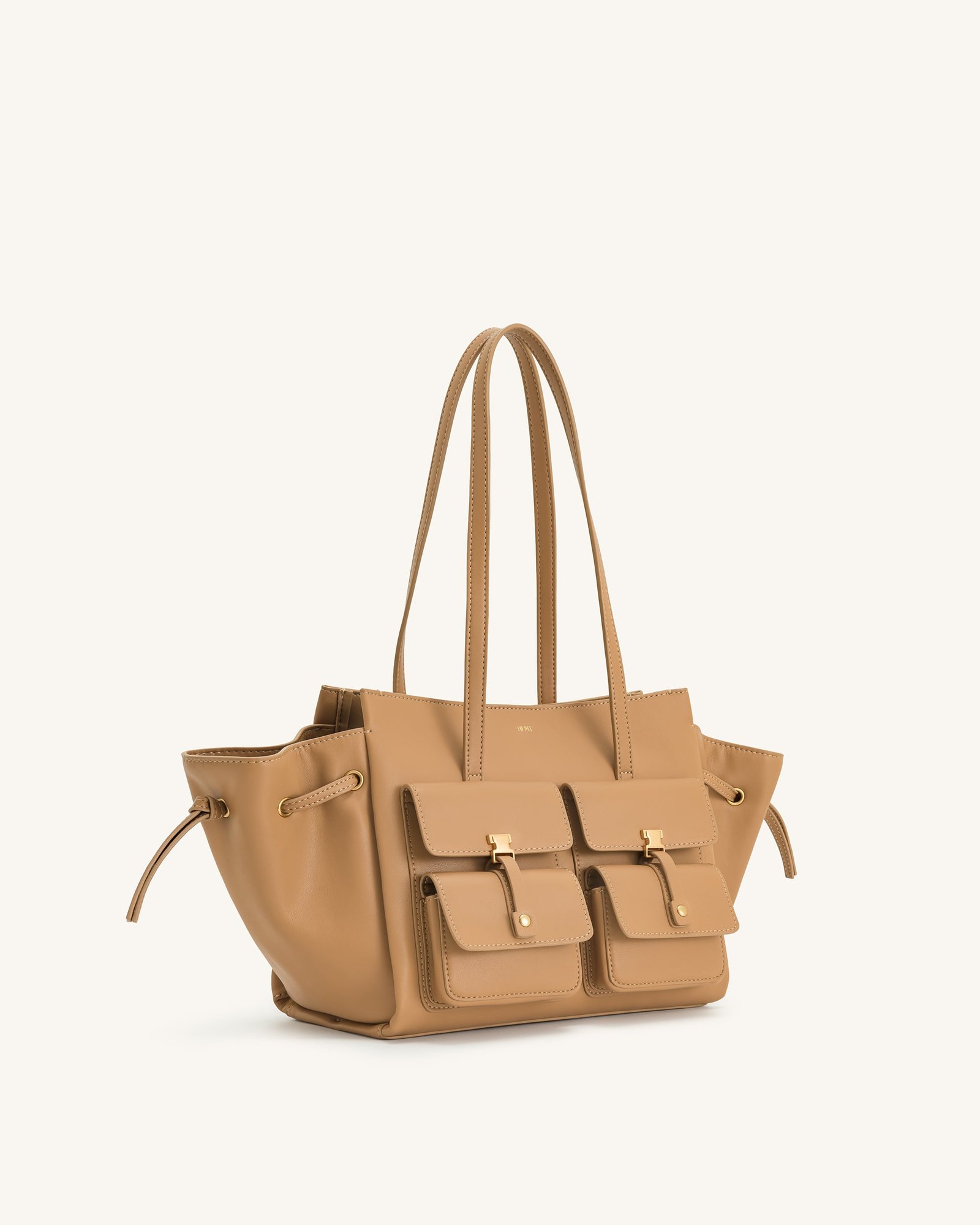 8T001-3-SIDE_4ee20038-3890-4565-be8f-2b544c10fb9f Linda Tote Bag - Latte Color - Image 2