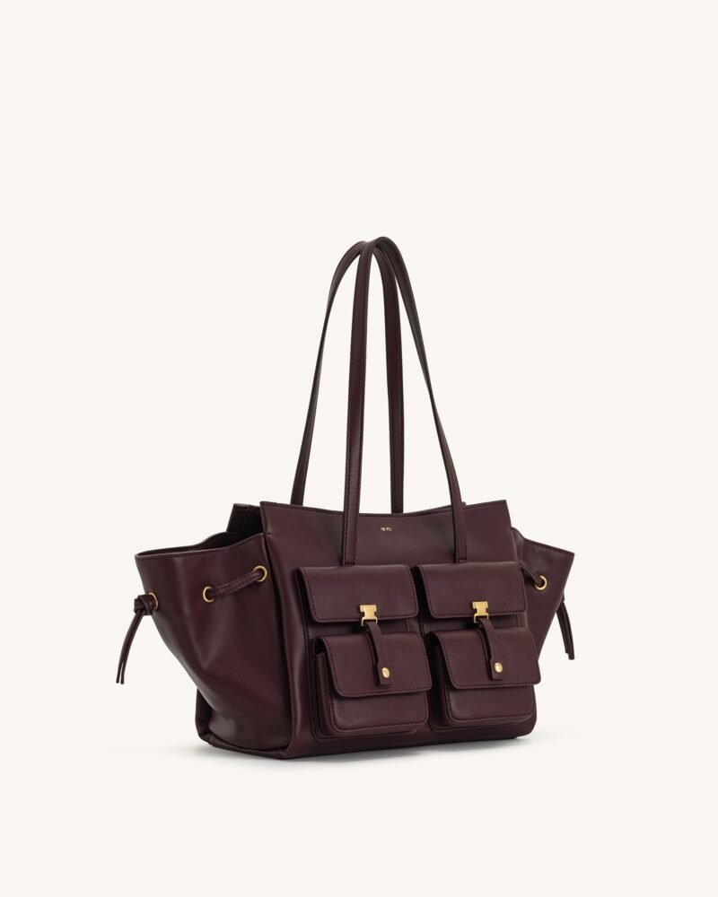 Linda Tote Bag - Deep Burgundy - Image 2