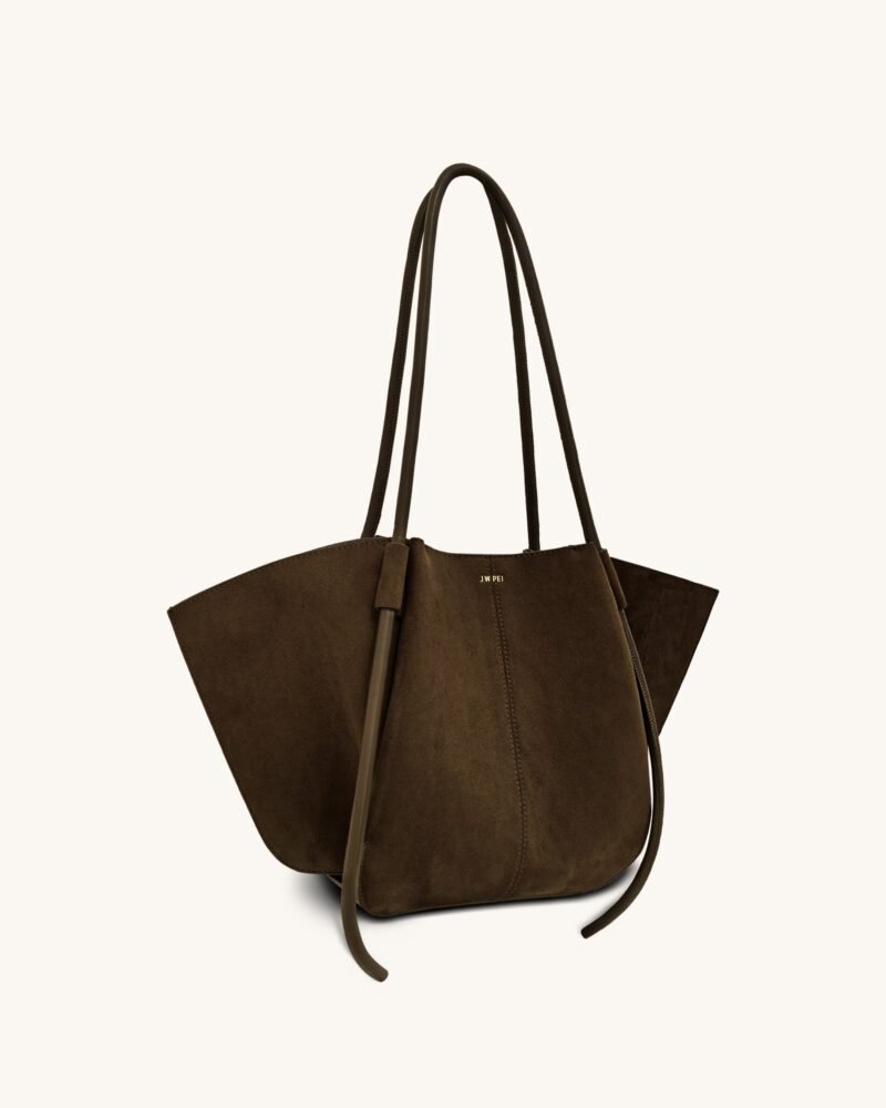 Nala Wide Tote Bag - Mocha Brown - Image 2