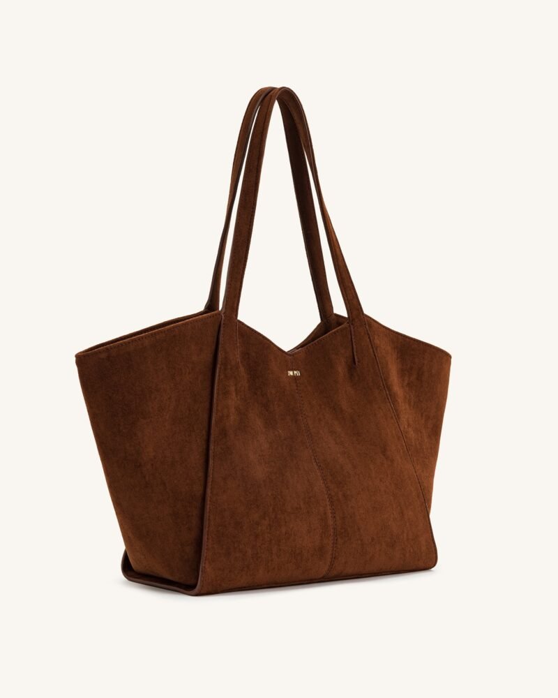 Kiana Large Capacity Tote Bag - Dark Brown - Image 2