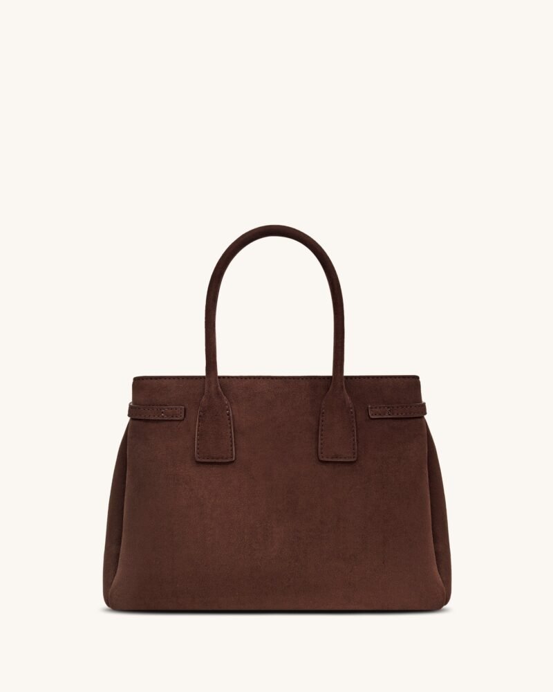 Miley Belt Embellished Tote Bag - Brown - Image 3