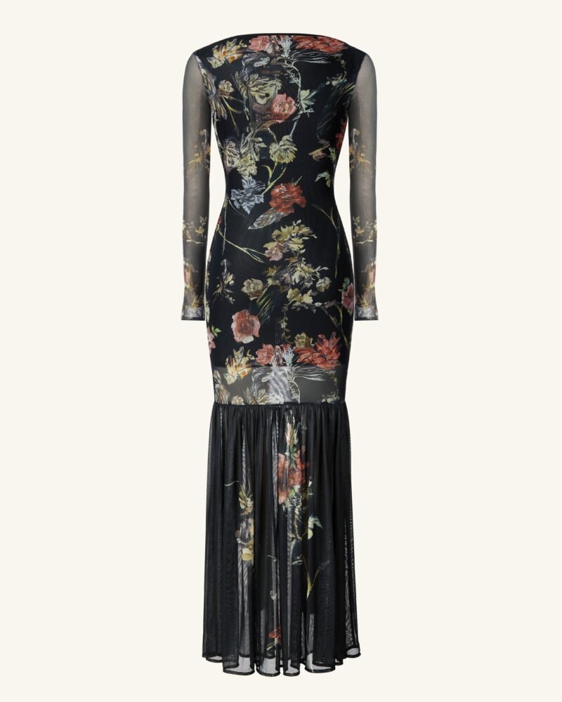Alicia Printed Mesh Dress - Multicolor - Image 4