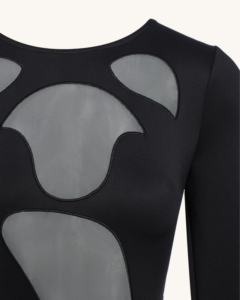 Ava Cutout Bodycon Gown - Black - Image 4