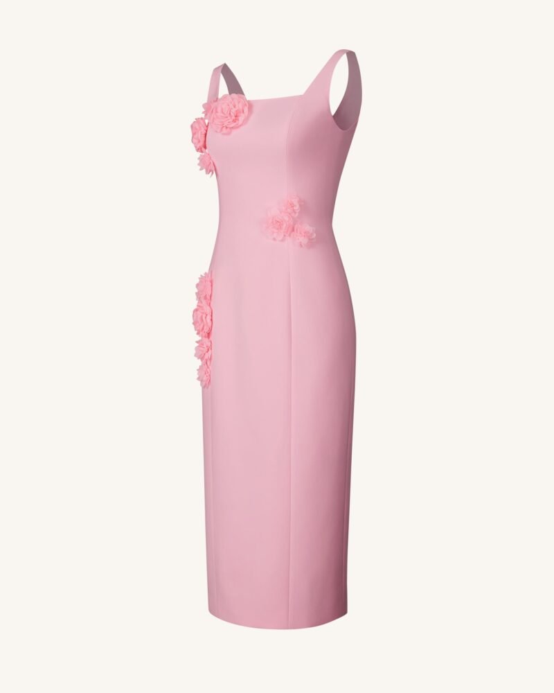 Garden Grace Sheath Dress - Pink - Image 3