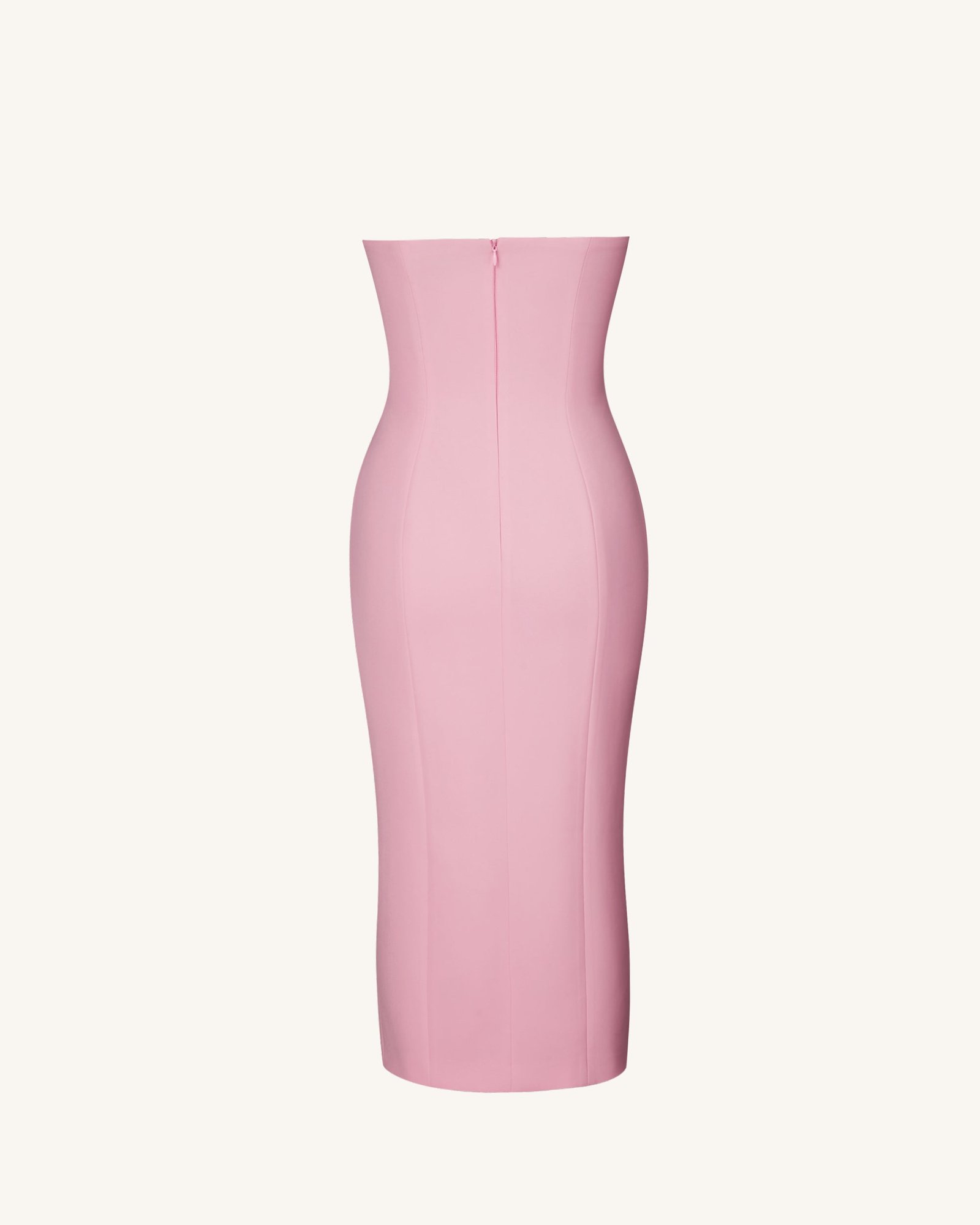 DS705-4BACK Petal Perfection Cocktail Dress - Pink - Image 3