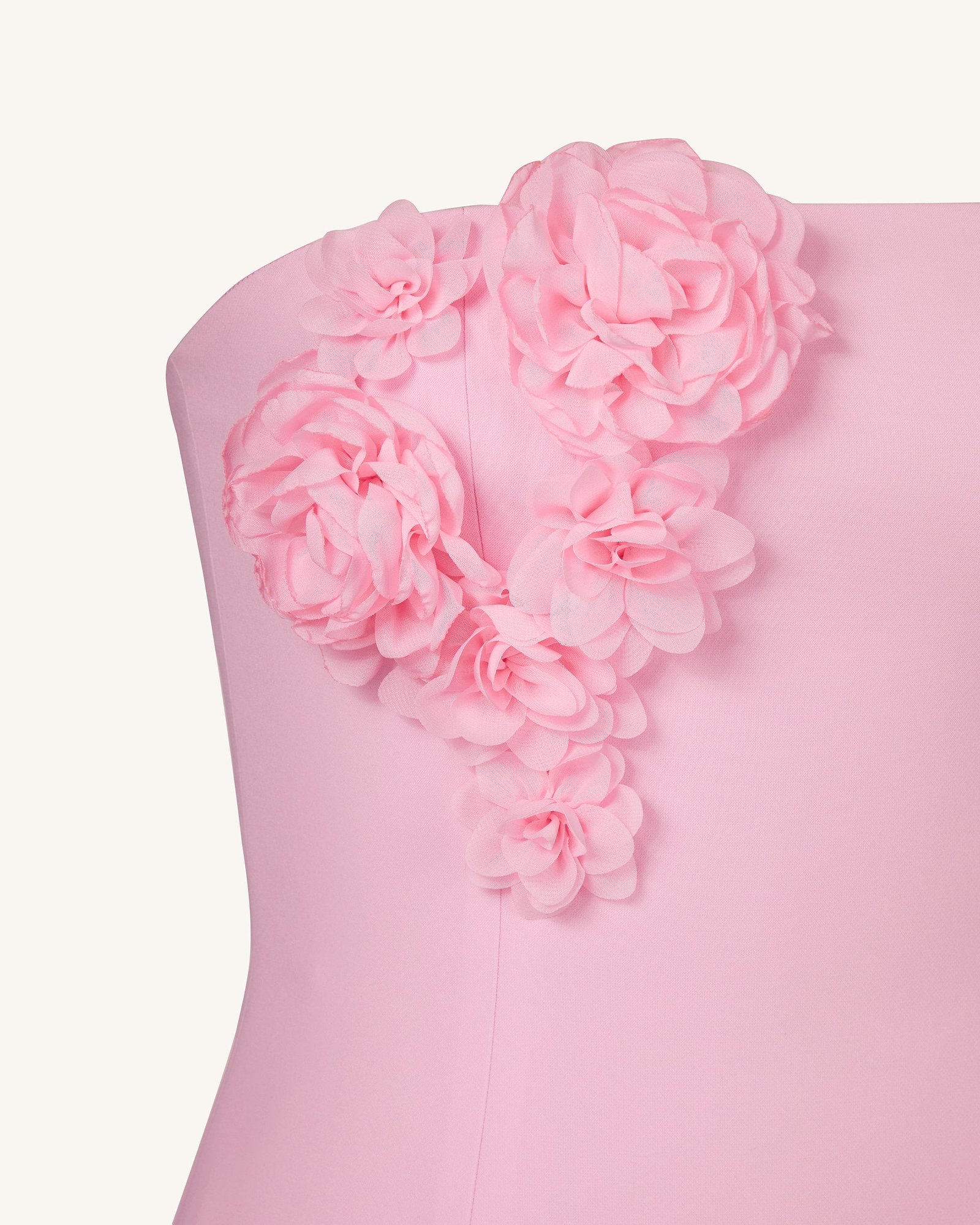 DS705-4DETAIL Petal Perfection Cocktail Dress - Pink - Image 4