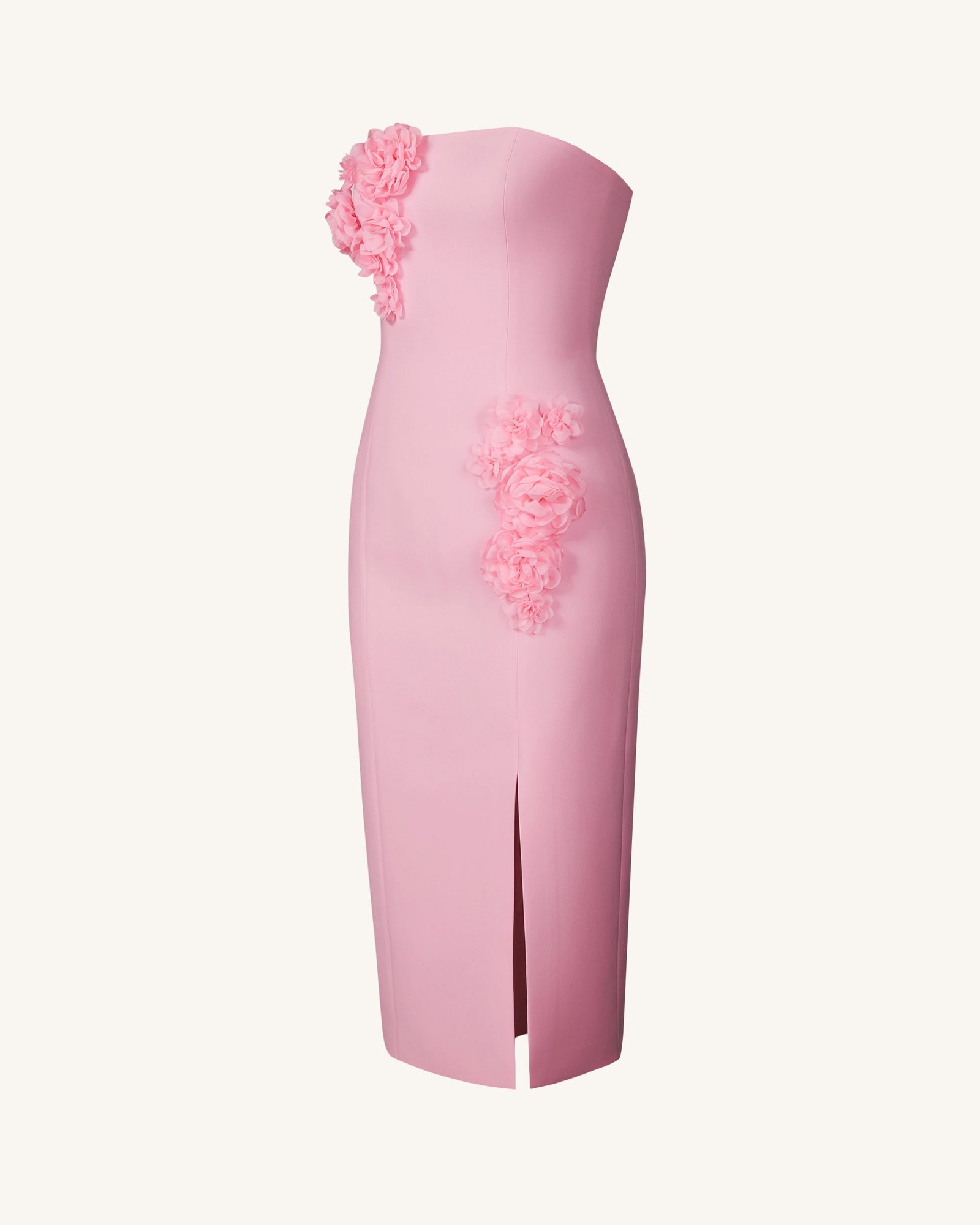 DS705-4SIDE Petal Perfection Cocktail Dress - Pink - Image 2
