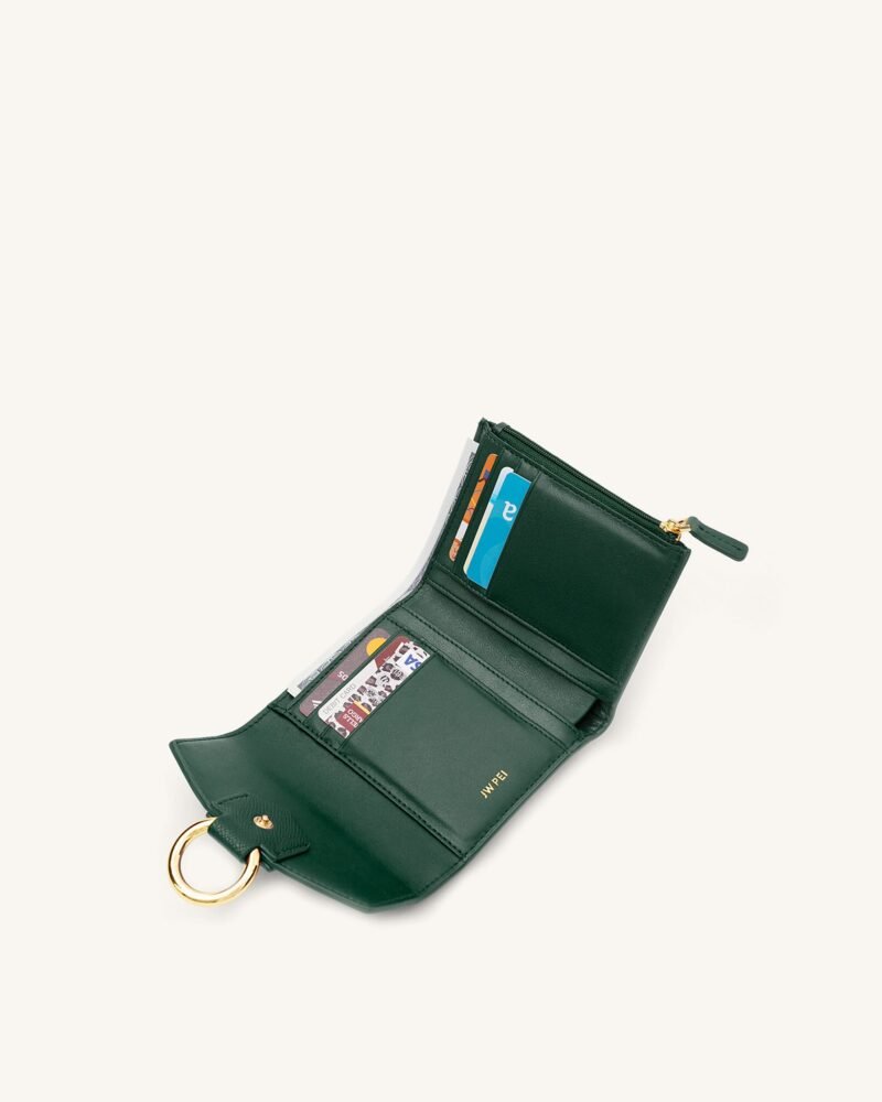 Stella Wallet - Dark Green Croc - Image 3