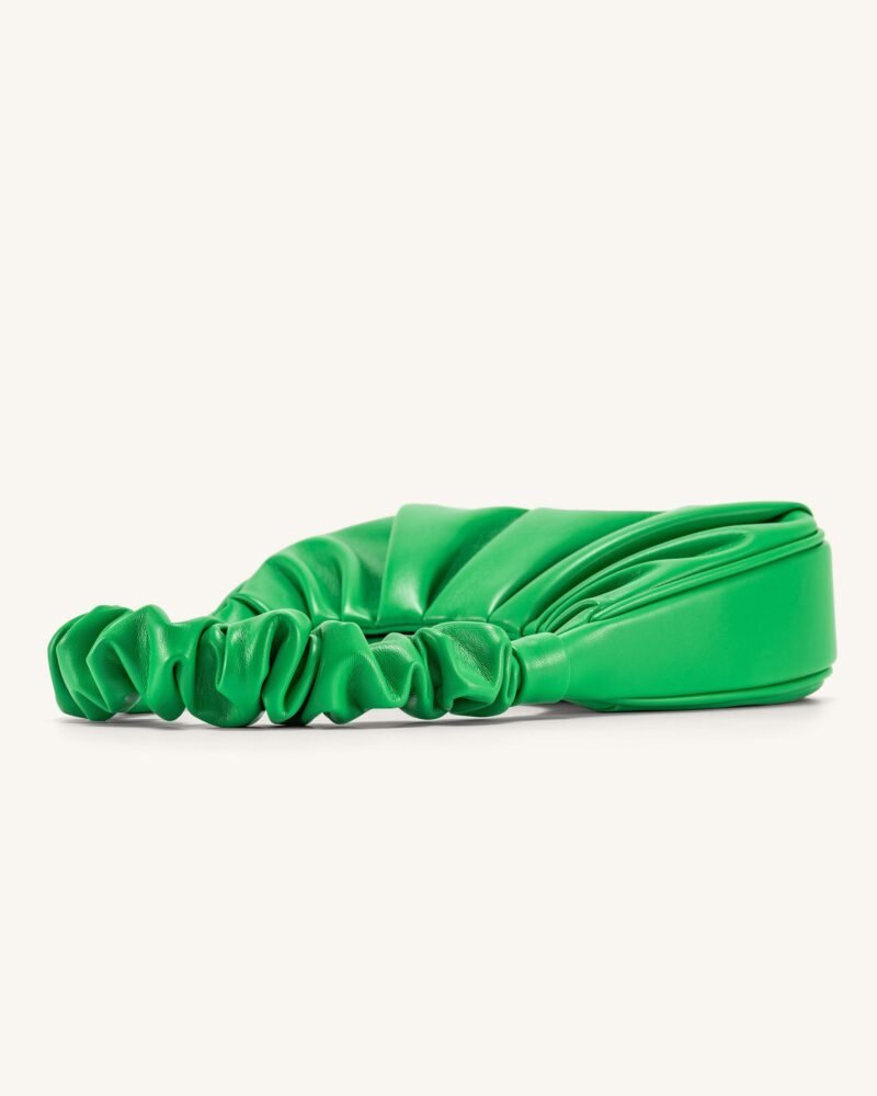 Gabbi Ruched Hobo Handbag - Grass Green - Image 4