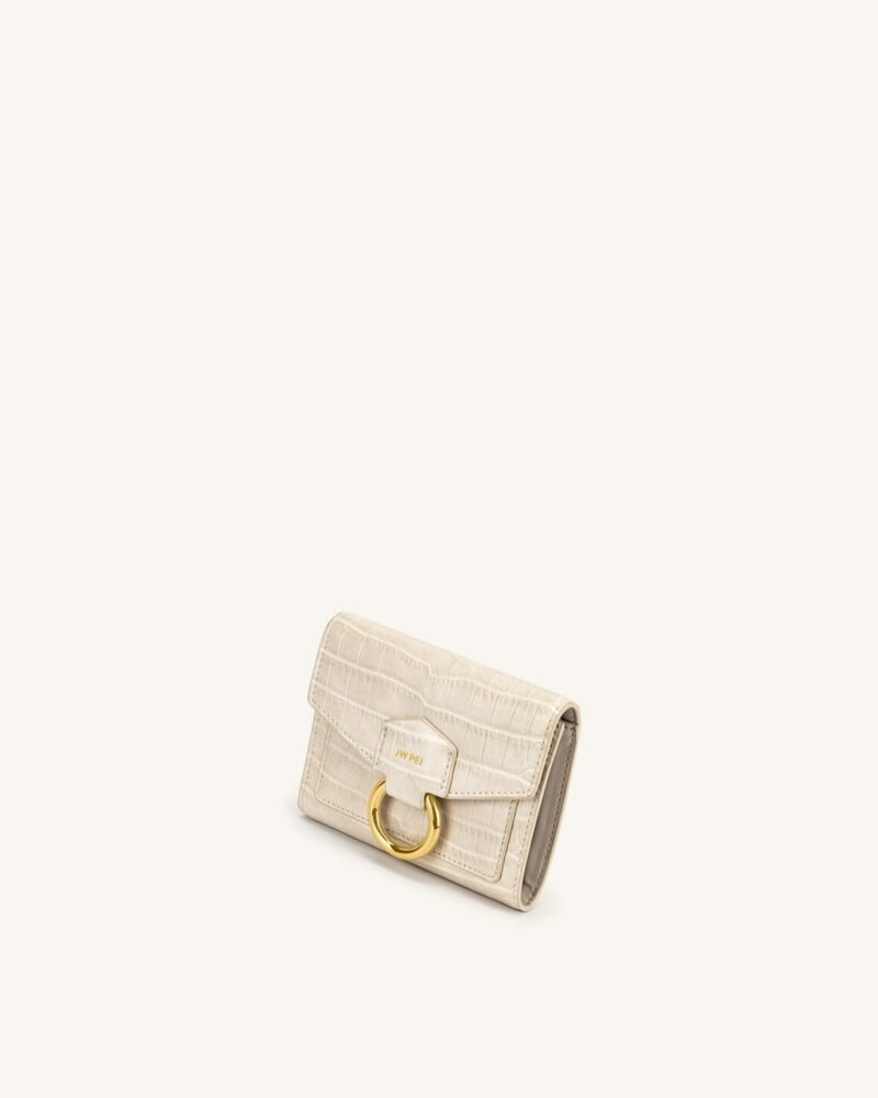 Stella Wallet - Ivory  Croc - Image 2
