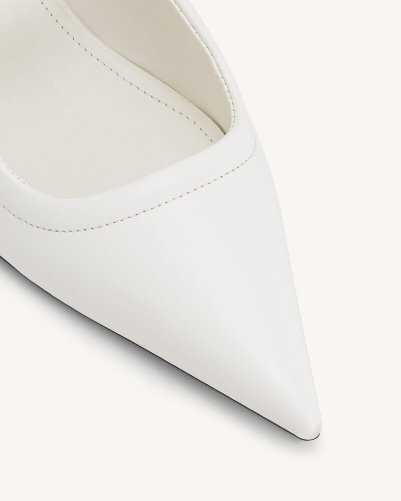 Helena  Pierced Mules - White - Image 5
